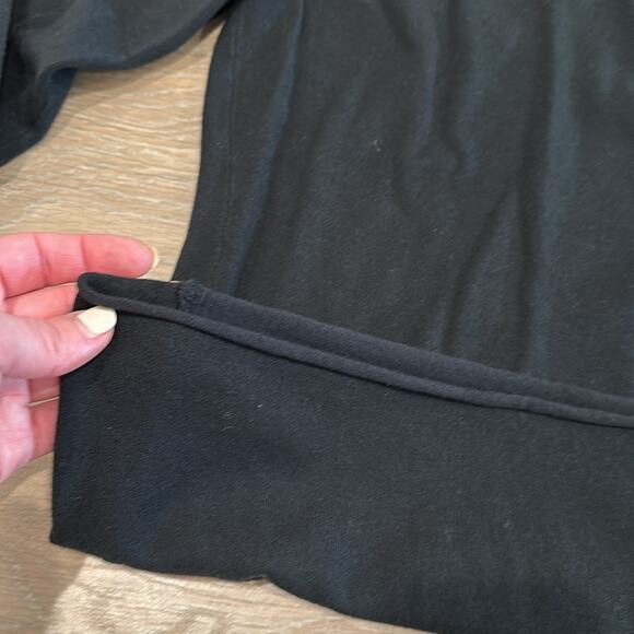 GRACE ELEMENTS Black Acrylic V Neck Long Sleeve Pullover Sweater Top Size XL - Picture 10 of 10